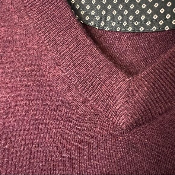 Ted Baker London Noel Slim Fit V-Neck Wool Blend Sweater Size 4/Medium - Picture 9 of 11